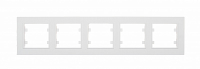 Рамка пятиместная Makel Karea Line горизонтальная белый 86001705