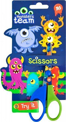 Ножиці дитячі з принтом на лезі Monsters 480327 YES