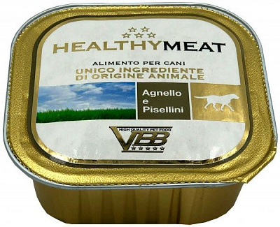 Корм Healthy Meat паштет монопротеин ягненок и мелкий горох 150 г