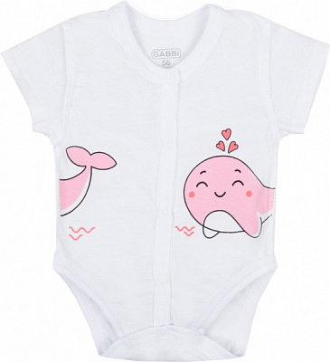 Боди для девочек для девочки GABBI BD-21-3-1/1 р.62 белый 12591 