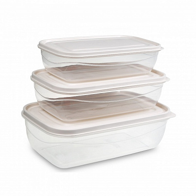 Набор емкостей прямоугольных SOFT & LOCK 3 шт. UKC