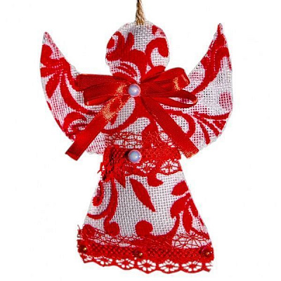 Підвіска декорована MISLT Ангелик TOY6-11.1 10 см