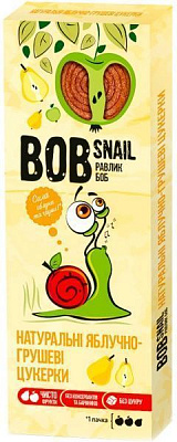 Конфеты BobSnail натуральные яблочно-грушевые 30 г