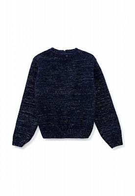 Кофта для девочек ART KNIT Блеск с люрексом р.110-116 синий 3523 