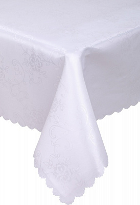 Скатерть Dertsiz 110x180 см белый Karna 