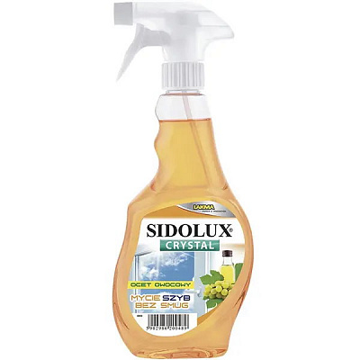 Средство моющее для стекла и зеркал SIDOLUX Фруктовый уксус 0,5 л
