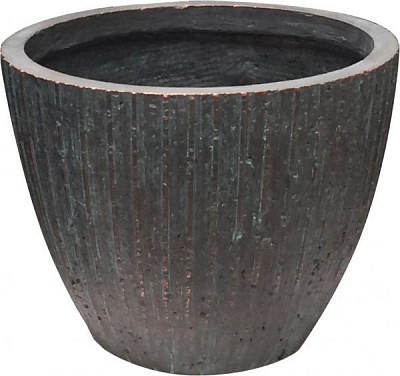 Кашпо Engard Буден GA59-2 37х37х30 см овальний 41 л сірий