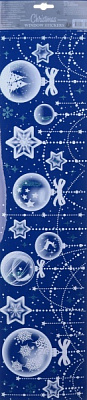 Декоративная наклейка новогодняя в ассортименте BCC040710 15x64 см