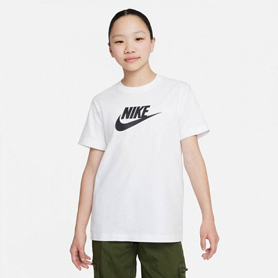 Футболка Nike G NSW TEE FUTURA SS BOY FD0928-100 р.S білий
