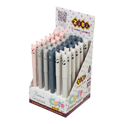 Ручка гелевая ZiBi Пиши-стирай 0,5 мм CUTE KIDS Line