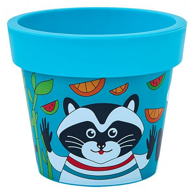 Горщик пластиковий Алеана Гамма 14x12 см круглий бірюзовий