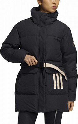 Пуховик Adidas W BELT DWN JKT H23066 р.44 черный