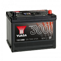 Аккумулятор автомобильный Yuasa SMF Battery 72А 12 B YBX3068 «+» справа
