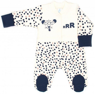 Человечек Baby Veres Leo р.56 молочно-синій 