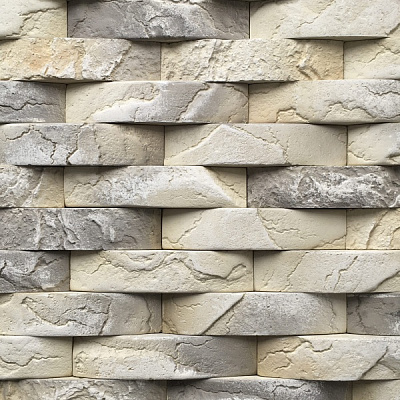 Плитка гіпсова пряма Живий камінь Бергамо 20 0,5 кв.м