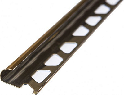 Профиль Eco полукруглый нержавеющая сталь 10 мм 2,7 м медь глянец 