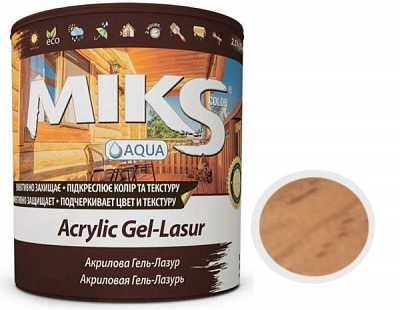 Лазурь MIKS Color акриловая дуб полумат 2,5 л