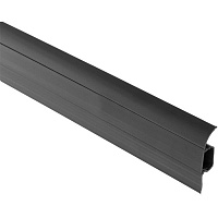 Плинтус ПВХ TIS черный 18х56х2500 мм 