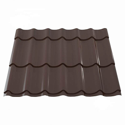Металлочерепица PSM 1180x1200 мм RAL 8017 коричневая