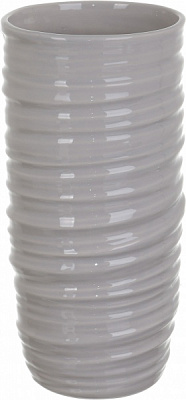 Ваза керамическая серый Ларвик 14х29 см