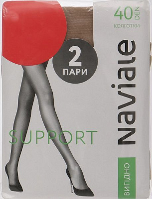 Колготки NAVIALE 1004 SUPPORT 2 пары 40 den naturale р. 5 натуральный 