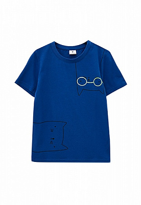 Футболка для мальчиков Роза р.128 синий 210147 