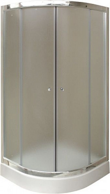 Душевая кабина Korra K-602 90x90 профиль хром, стекло матовое