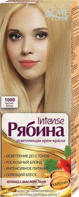 Крем-краска для волос Acme Color Рябина №1000 чистый блонд 133 мл