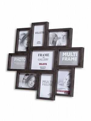 Колаж Velista (8х10х15, 1х13х18) темне дерево 9 фото 10x15 см темне дерево