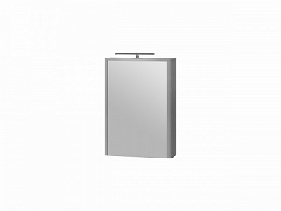 Дзеркальна шафа Botticelli Livorno - 50 структурний сірий