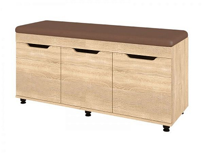 Тумба для взуття Пєхотін Б-6 1200х500х400 коричневий 400x500 мм дуб сонома