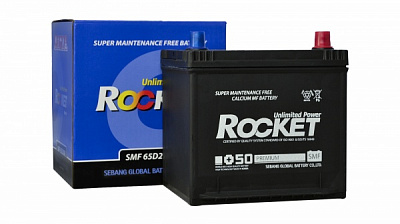 Аккумулятор автомобильный Rocket 4352 54Ah 560A 12V 65D20AL «+» справа (65D20AL)