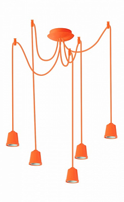 Подвес ERKA 525 5x60 Вт E27 оранжевый 525008 