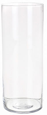 Ваза скляна Wrzesniak Glassworks Туба 14х35 см 17-995C 35 см прозорий