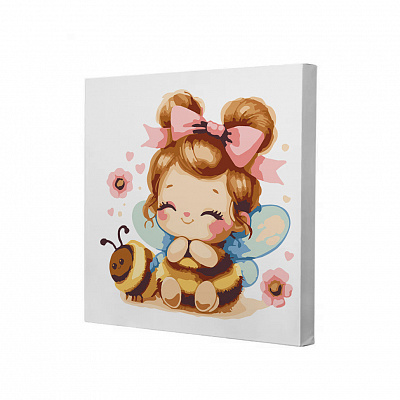 Набор для росписи на холсте Riviera Blanca Маленькая пчелка 25x25 см RB-1292