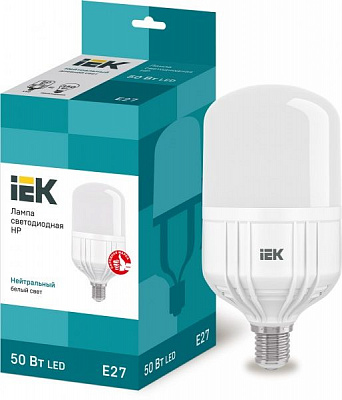 Лампа светодиодная IEK HP 50 Вт T120 матовая E27 220 В 4000 К 