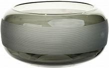 Ваза стеклянная морозный серый Luxio d25 h12 см Wrzesniak Glassworks
