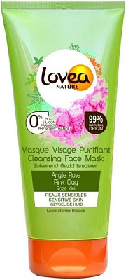 Маска Lovea Nature очищувальна з рожевою глиною 75 мл