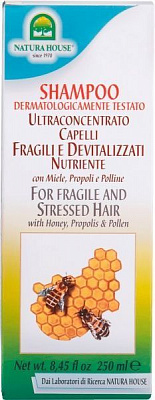 Шампунь Natura House з медом, прополісом та квітковим пилком 250 мл