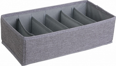 Органайзер для белья SO04119-1 London темно-серый 6 секций 90x320x320 мм