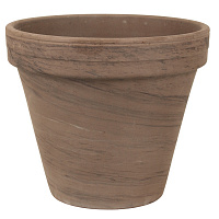 Вазон керамічний Spang CR 20x18 см круглий 2,93 л мокко