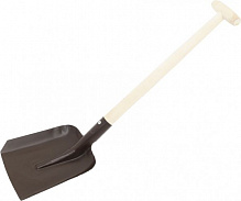Совковая лопата с черенком и деревянной ручкой Лев