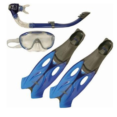 Набор для дайвинга Speedo GLIDE MASK SNORKEL FIN SET AU 8-016595052 р.35/36 синий