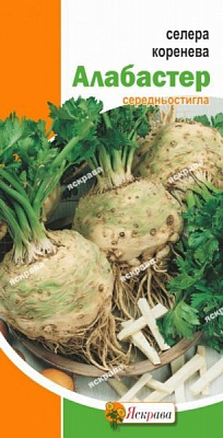 Семена Яскрава сельдерей корневой Алабастер 0,2г (4823069802479)