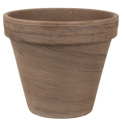 Вазон керамічний Spang CR 20x18 см круглий 2,93 л мокко