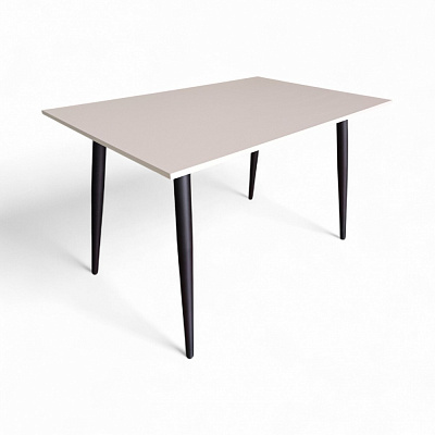 Стіл обідній Normal-В 1200x800x750мм кашемір/чорний