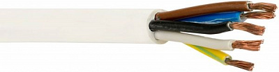 Кабель силовой многожильный Borsan ПВС 5х1,5 медь 