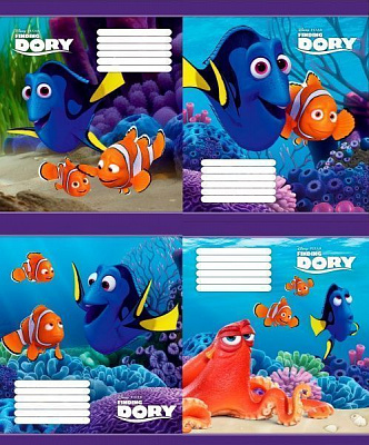 Тетрадь школьная В поисках Дори 12 листов косая Мицар+