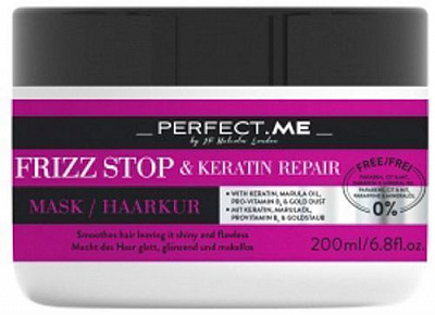 Маска для волос Perfect.Me Frizz Stop and Keratin Repair Гладкость и питание с кератином 200 мл
