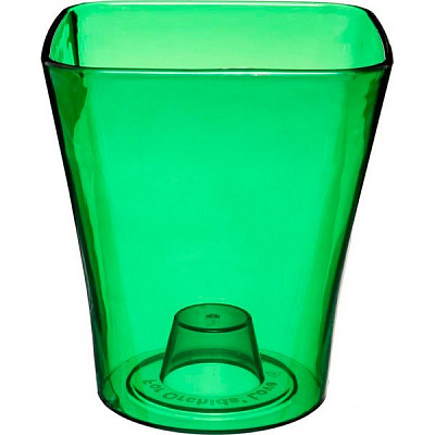 Кашпо для орхідей зелений квадратний 5,2л зелений